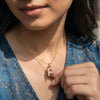 Peekaboo P - Lab Diamond Alphabet Pendant
