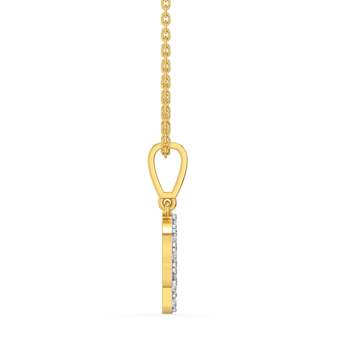 Q-utie - Lab Diamond Alphabet Pendant