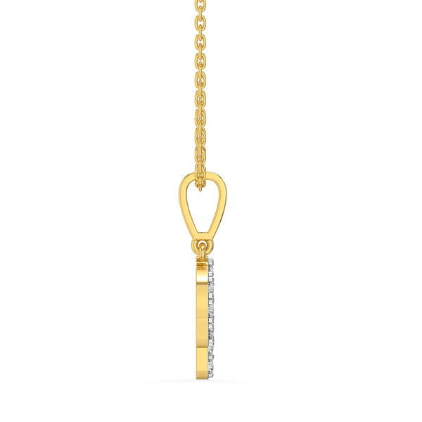 Lukson Q-utie Lab Grown Diamond Alphabet Pendant in India