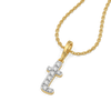Lukson Tiny Treasure T - Lab Grown Diamond Alphabet Pendant Online
