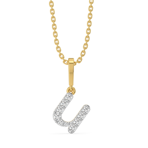 U-nique - Lab Diamond Alphabet Pendant