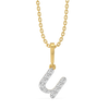 Lukson U-nique Lab Grown Diamond Alphabet Pendant