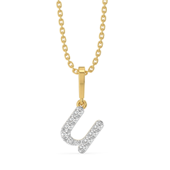 U-nique - Lab Diamond Alphabet Pendant
