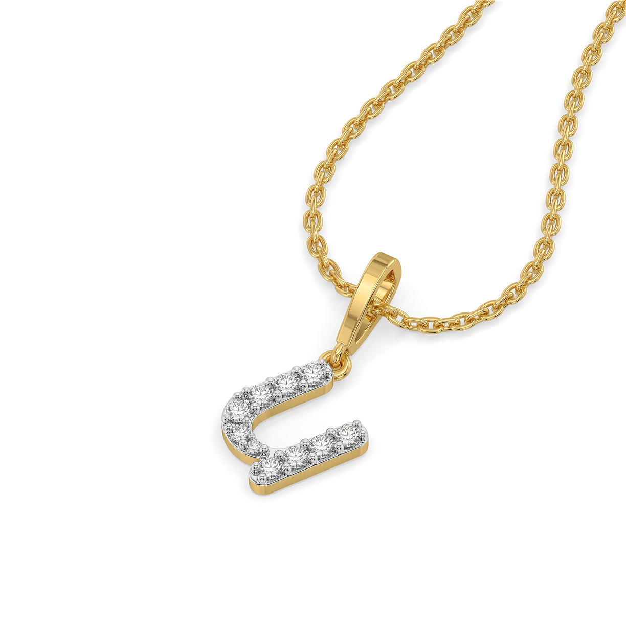 U-nique - Lab Diamond Alphabet Pendant