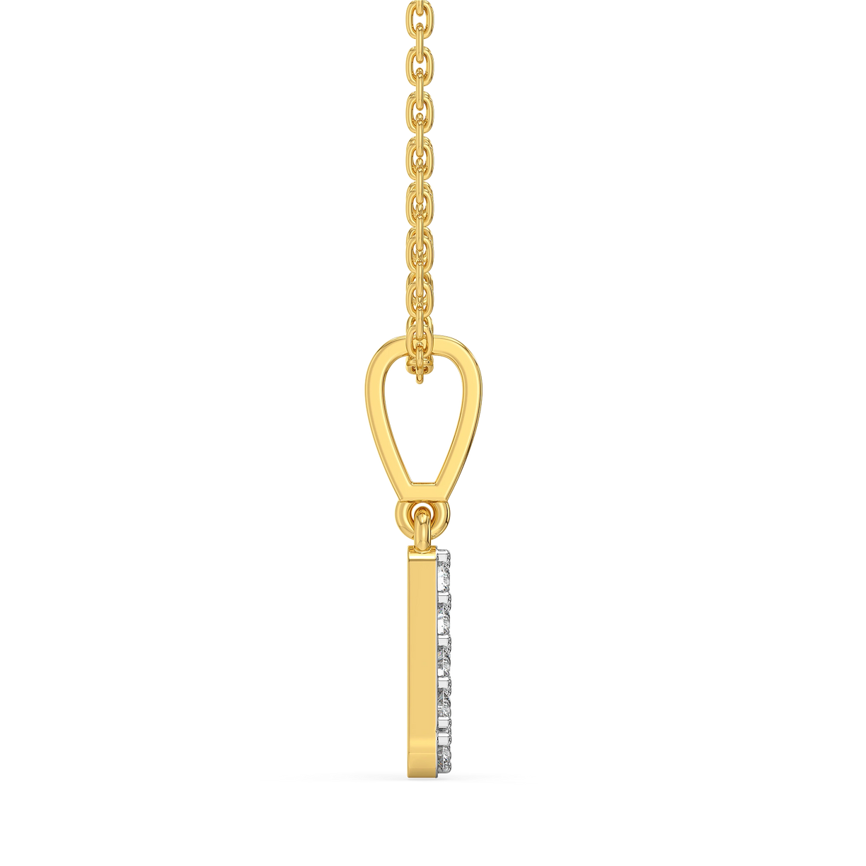 V-ery Cute - Lab Diamond Alphabet Pendant