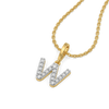 Lukson Wink of W-itty - Lab Grown Diamond Alphabet Pendant Online