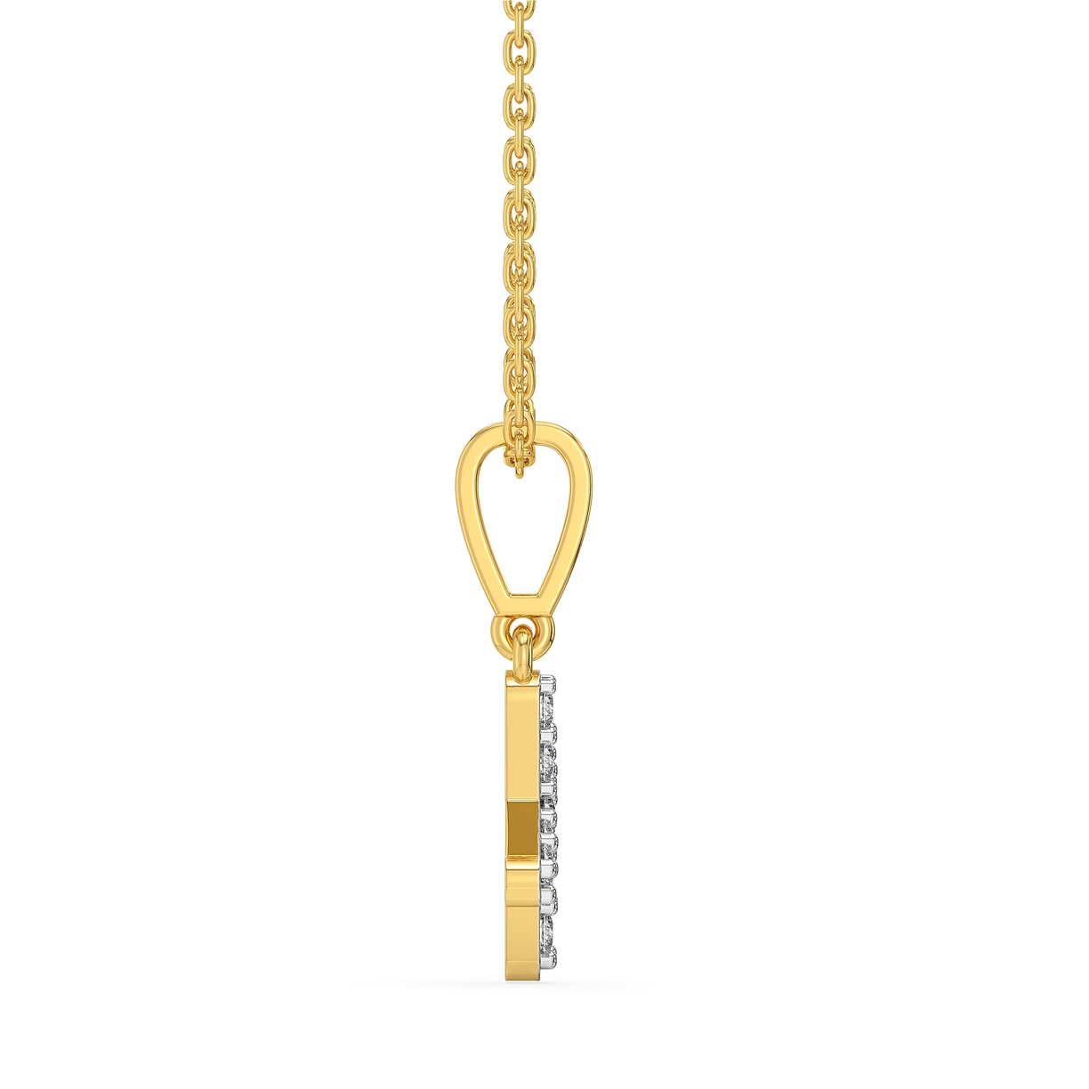 Lukson X-tra Spark Lab Grown Diamond Alphabet Pendant in India