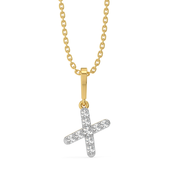 Lukson X-tra Spark Lab Grown Diamond Alphabet Pendant