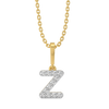 Lukson Zig-Zag Z - Lab Grown Diamond Alphabet Pendant