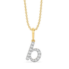 Lukson Bubble B - Lab Grown Diamond Alphabet Pendant