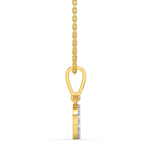 C Me Shine - Lab Grown Diamond Alphabet Pendant for Women - Lukson 