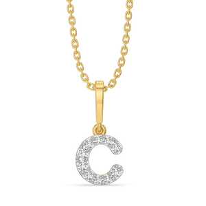 C Me Shine - Lab Diamond Alphabet Pendant