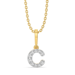 C Me Shine - Lab Diamond Alphabet Pendant