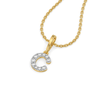 C Me Shine - Lab Diamond Alphabet Pendant