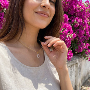 C Me Shine - Lab Diamond Alphabet Pendant