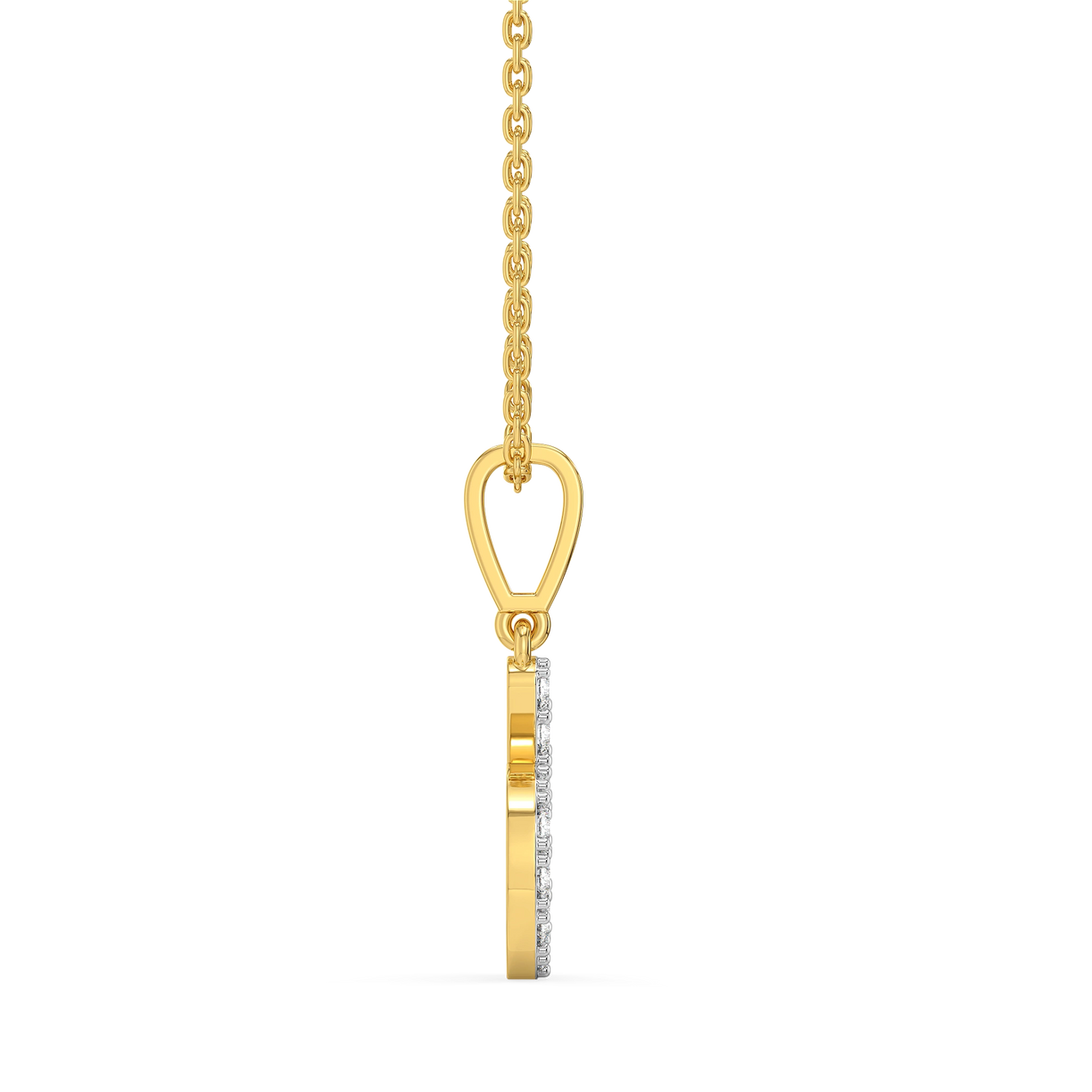 Dainty D - Lab Diamond Alphabet Pendant