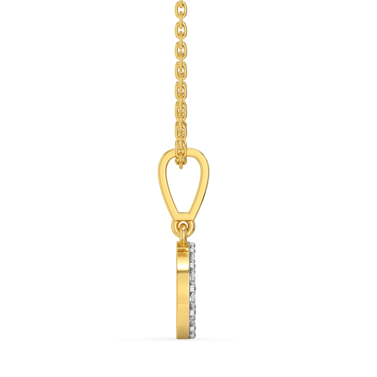 Evermore E - Lab Grown Diamond Alphabet Pendant for Women - Lukson 