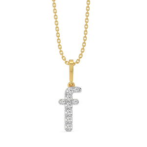 Flawless F - Lab Diamond Alphabet Pendant