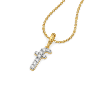 Flawless F - Lab Diamond Alphabet Pendant