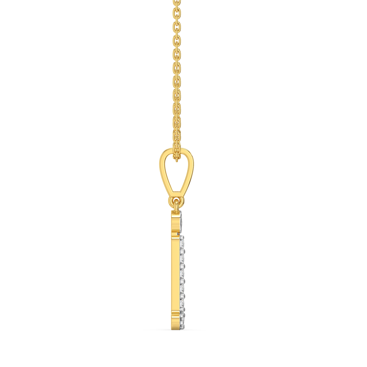 Jolly J - Lab Grown Diamond Alphabet Pendant for Women - Lukson 