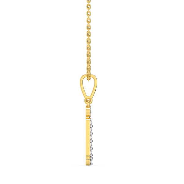 Jolly J - Lab Grown Diamond Alphabet Pendant for Women - Lukson 