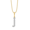 Lukson Jolly J - Lab Grown Diamond Alphabet Pendant
