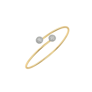 Golden Sphere - Lab Diamond Bangle