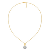 Golden Sphere - Lab Diamond Necklace