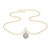 Golden Sphere - Lab Diamond Necklace