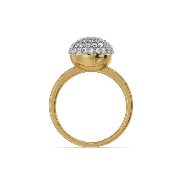 Golden Sphere - Lab Diamond Ring