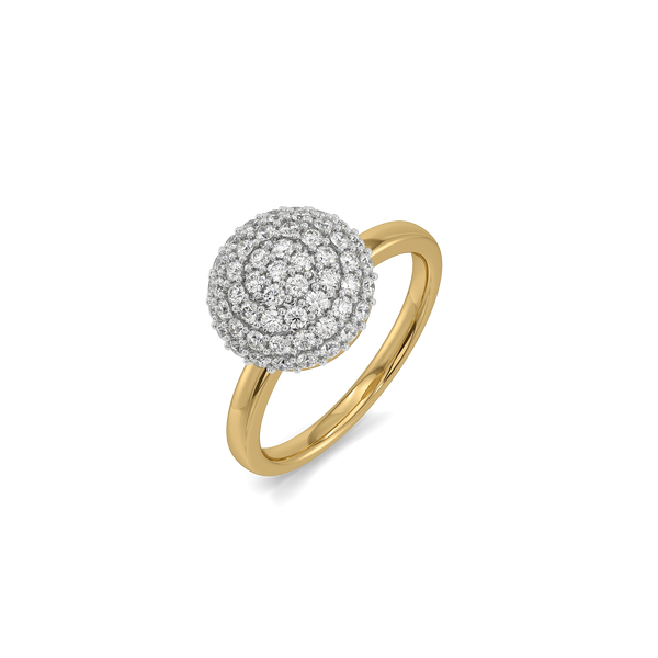 Golden Sphere - Lab Diamond Ring