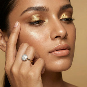 Golden Sphere - Lab Diamond Ring