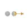 Golden Sphere - Lab Diamond Earrings