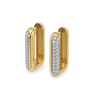 Bold Aura - Lab Diamond Huggie Earrings