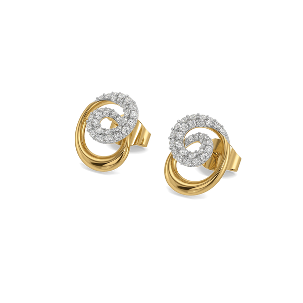 Pure Arc - Lab Diamond Stud Earrings