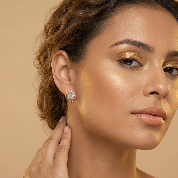Pure Arc - Lab Diamond Stud Earrings