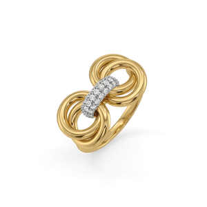 Golden Knot - Lab Diamond Rings