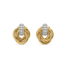 Golden Knot - Lab Diamond Earrings