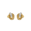 Golden Knot - Lab Diamond Earrings