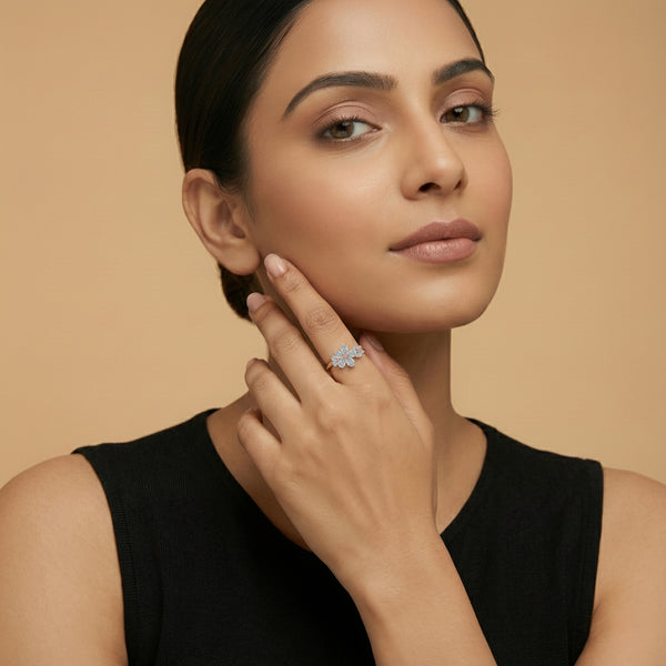 Lukson Rosy Garden Lab Grown Diamond Ring for Women