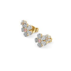 Rosy Garden - Lab Diamond Stud Earrings