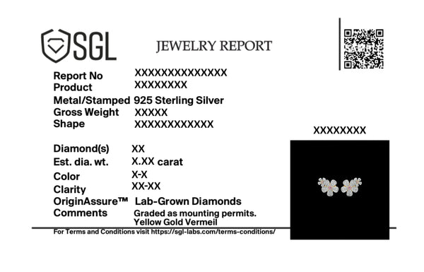 Rosy Garden - Lab Diamond Stud Earrings