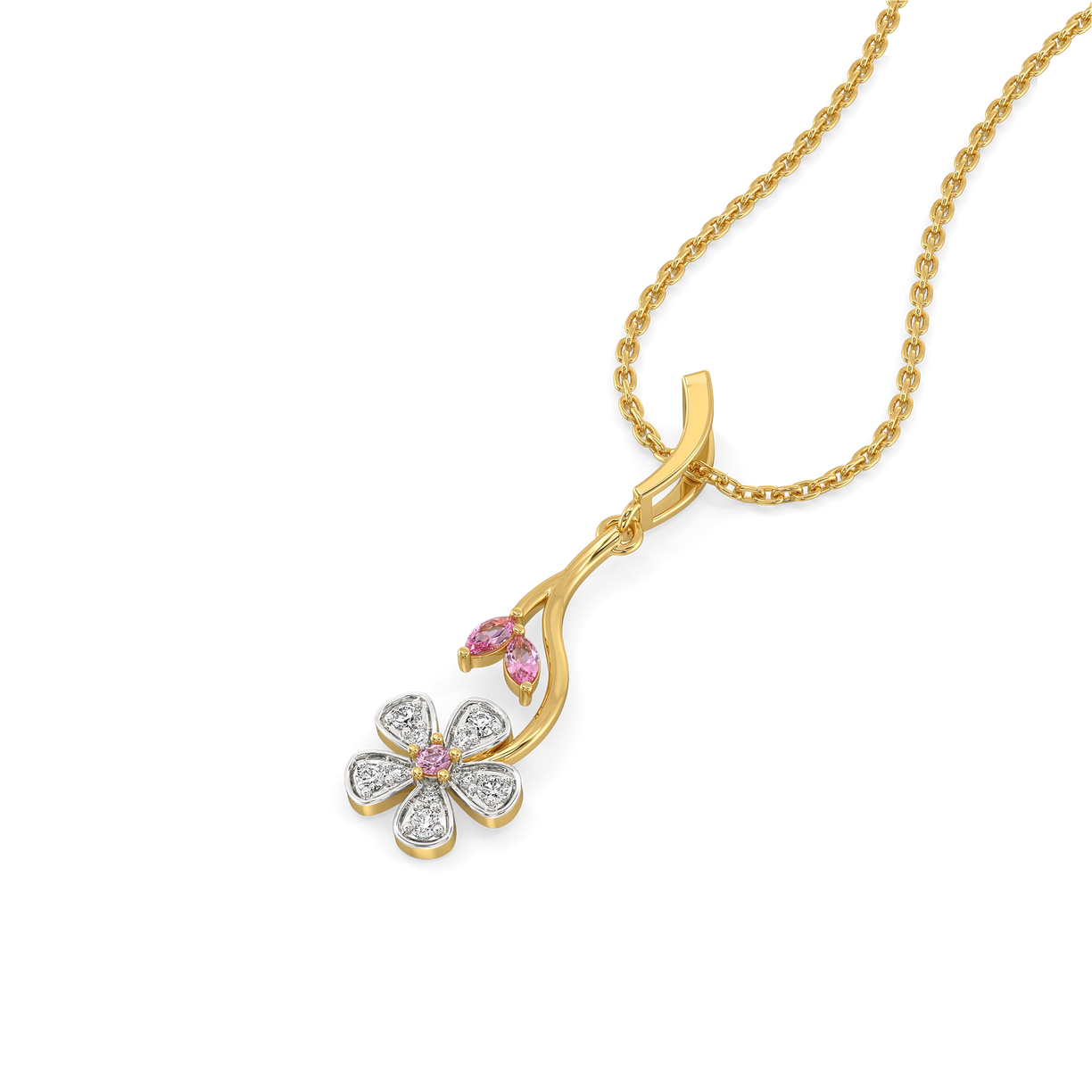 Branch of Bloom - Lab Diamond Pendant