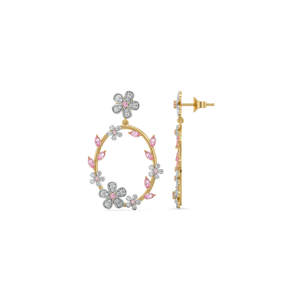 Lukson | Blush Lab Grown Diamond Drop Earrings for Women