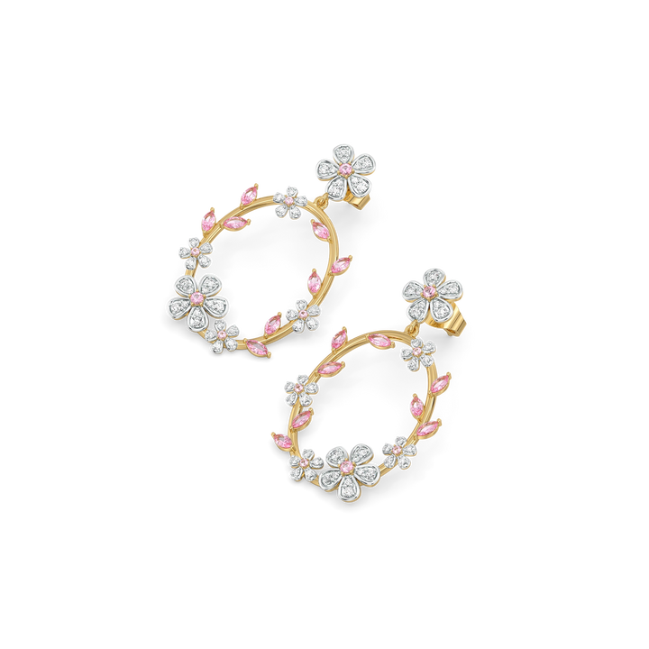 Blush Bouquet - Lab Diamond Drop Earrings