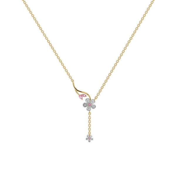 Blush Bouquet Lab Grown Diamond Necklace - Lukson