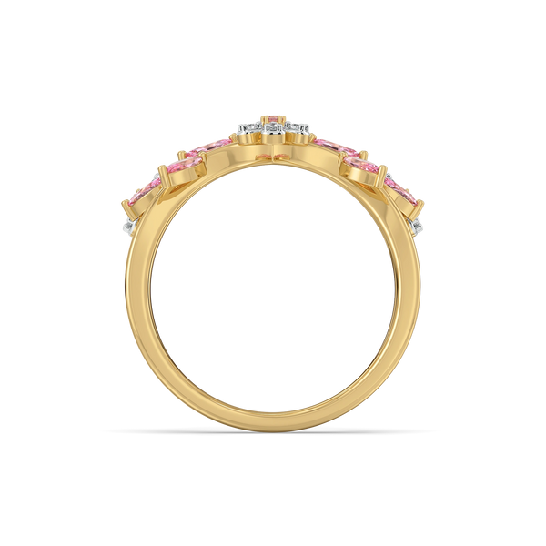 Lukson Blush Bouquet 14K Gold Lab Grown Diamond Ring Online