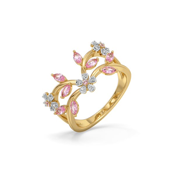 Lukson Blush Bouquet Lab Grown Diamond Ring