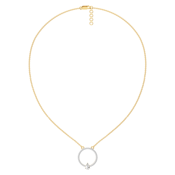 Pear Flair - Lab Grown Diamond Necklace for Women - Lukson