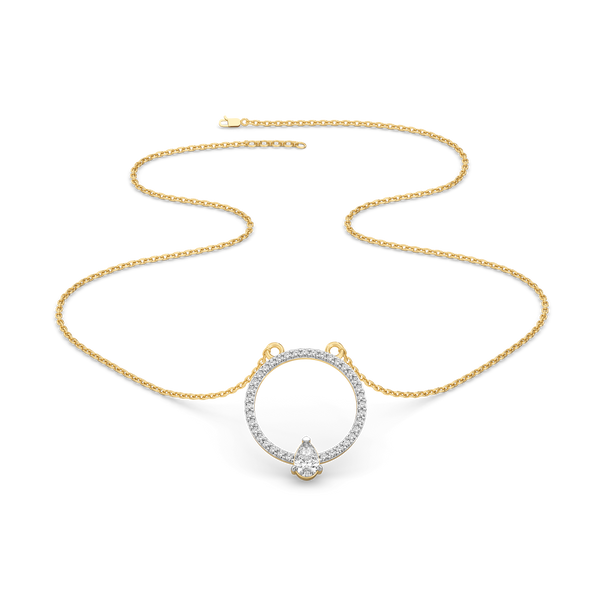 Lukson Pear Flair - Lab Grown Diamond Necklace